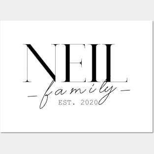 Neil Family EST. 2020, Surname, Neil Posters and Art